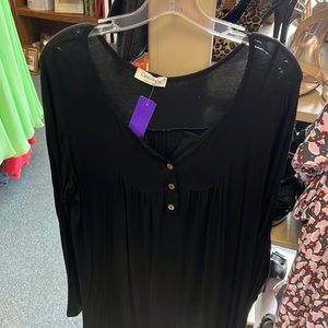 💜Coeur De Vague Black Long Sleeve Dress XXL